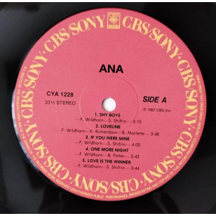 Ana Rodrí­guez - Ana , Shy Boys 1987 Hong Kong Vinyl LP ( aka Mia ) ***READY TO SHIP from Hong Kong***